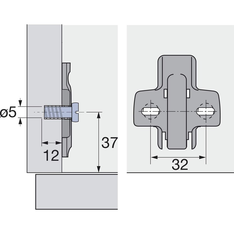 Hettich Hinge Soft Closing SENSYS 8645I TH 52/Furniture – Hinge
