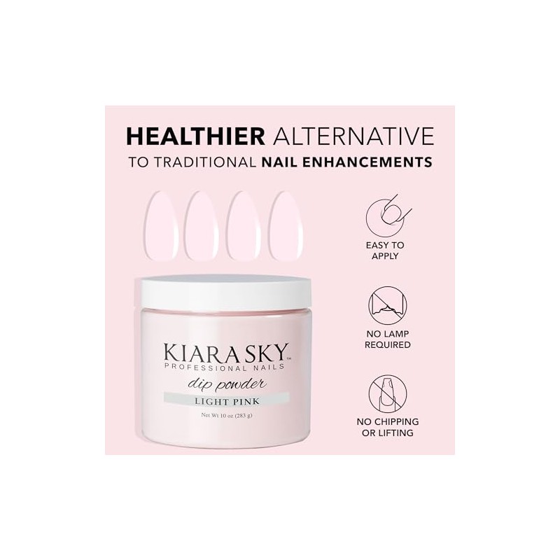 ESMALTE PARA UAS Kiara Sky DIP POWDER 2 ONZAS LIGHT