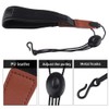 Universal Adjustable Saxophone Neck Strap, Thick Pad Soft PU Leather