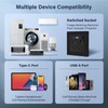 BSEED Single Socket 13A with USB A and USB C