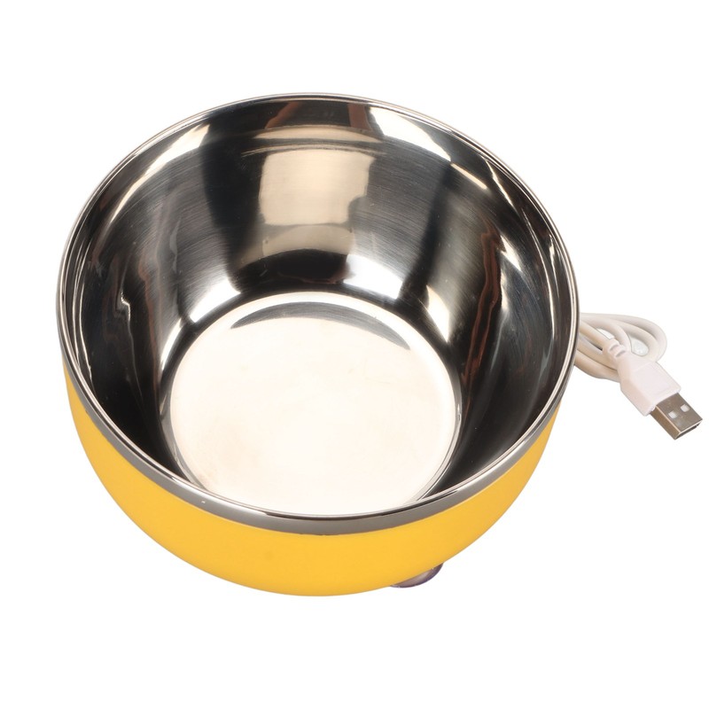 450ML Pet Heated Bowl Stainless Steel Water Heating Bowl USB