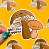 Mushroom Vinyl Sticker - Shiitake Happens