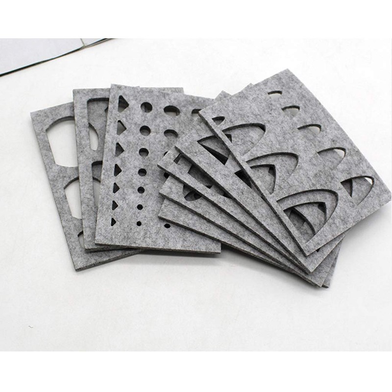 Buwei 8pcs Wool Felt Mold Needle Felting DIY Craft Stencil