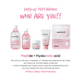 SNP Prep Peptaronic Face Cream – Korean All-in-One Moisturizer with 6 Peptides and 5 Types of Hyaluronic Acid for Deep Hydration, Elasticity, Oil-Water Balance, and Nourishing Texture, 55ml