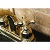 Kingston Brass KB5612AX Restoration 4-Inch Centerset Lavatory Faucet, Polished
