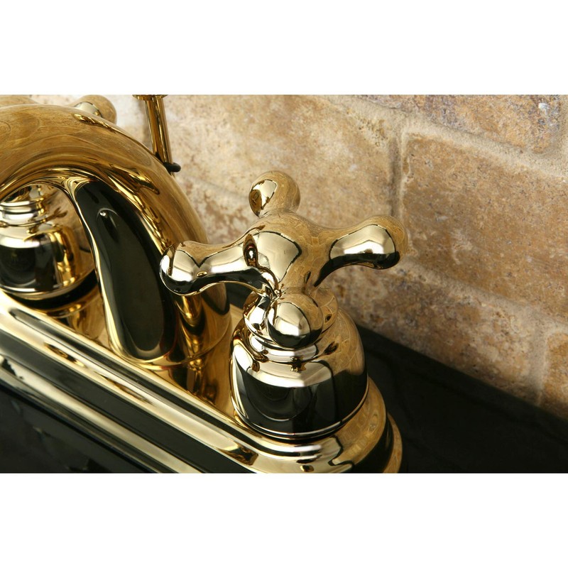 Kingston Brass KB5612AX Restoration 4-Inch Centerset Lavatory Faucet, Polished