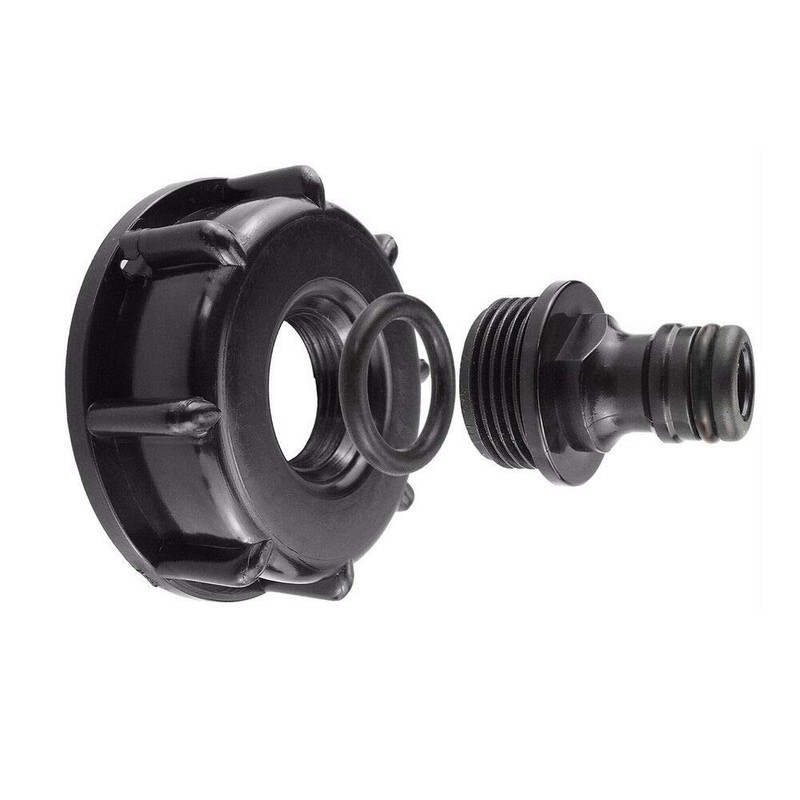 IBC Tank Adapter Plastic Hose Faucet Connector S60X6 Coarse Thread