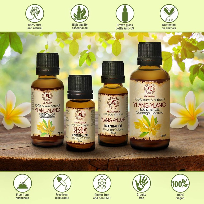 Ylang-Ylang Essential Oil 1.7 Fl Oz - Cananga Odorata -