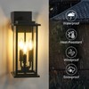 ZHMDJDSH ZHMDJDSH 1-Pack 15" Outdoor Wall Lantern Candelabra 3-Light, Waterproof