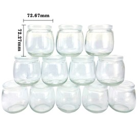 TOFOAN Baby Food Storage Containers,12 Pack Baby Food Containers with Lids,6 oz Glass Baby Food Jars,Small Snack Containers for Toddlers,Thickened Baby Food Storage Containers for Infant and Baby