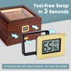 Digital Hygrometer Thermometer for Humidors & Home Use - High