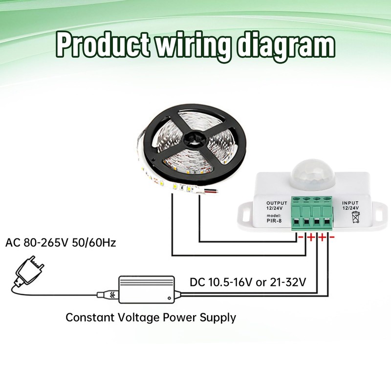 Heemol Mini Motion Sensor DC 12 V 6 A Automatic