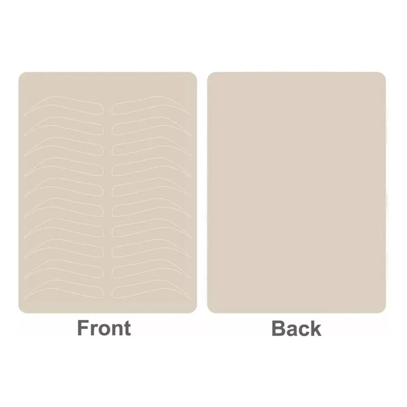 Piel Sintética Práctica Microblading Diseño Ceja Pack 6pzs