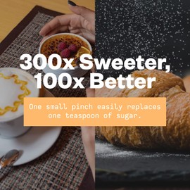 Organic Stevia Extract Powder, Zero Calorie, Pure Stevia Extract Concentrated Powder Sweetener for Baking and Beverages - No Aftertaste, Non-GMO, Keto Friendly- 892 Servings, 4.4 oz (125 g)