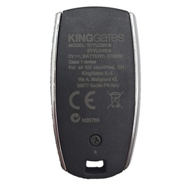 KING GATES STYLO4K Garage Control Frequency 433MHz 4 Buttons