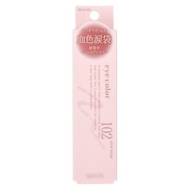 Mizueredi Pukri Eye Color Pencil, 102, Pink Beige, 0.6g, Stick Eye Shadow That Makes Teardrop Bags