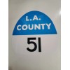 LA COUNTY 51 "EMERGENCY 51" FIRE Sticker Decal