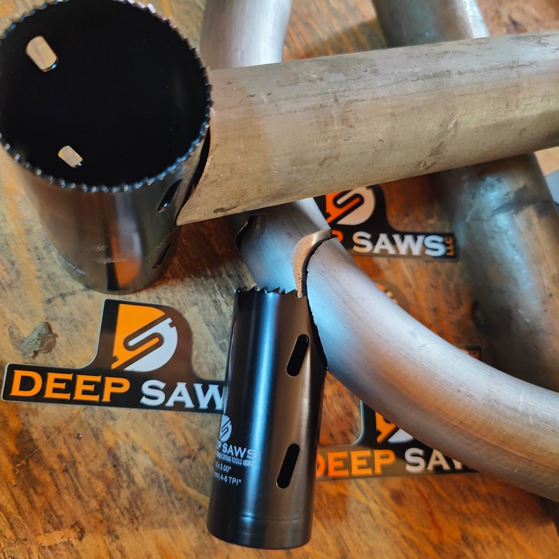 Deep Saws 4" Deep 4-6 TPI Hole Saw for Steel,