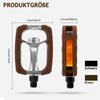 Bicycle Pedals, Classic Bicycle Pedals for City/Trekking with Non-Slip Fixed
