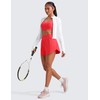 CRZ YOGA Tennis Skirts for Women High Waisted Side Slit