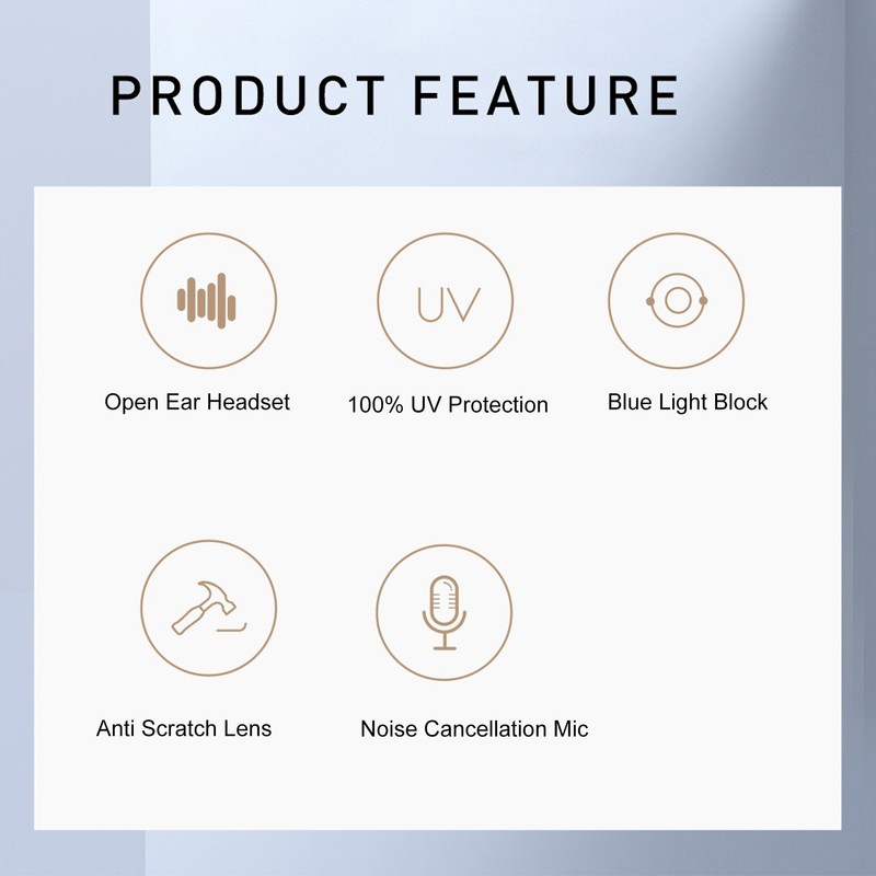 WG‑KX04B Bluetooth Glasses Wireless Bluetooth Sunglasses with Open Ear Headset
