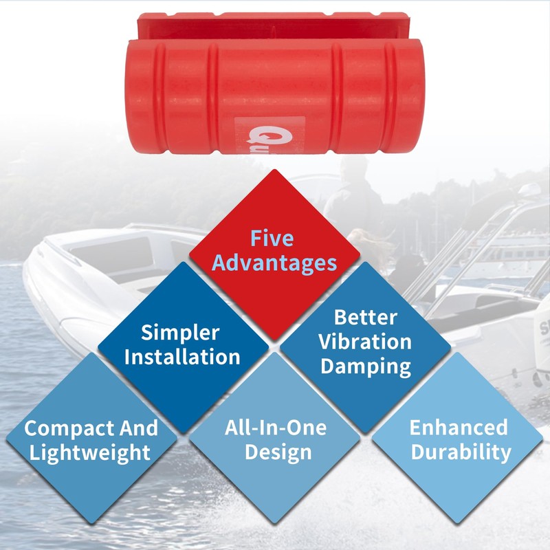 QuickMarine Boat Transom Support Saver with 2 Pcs Trailering Motor