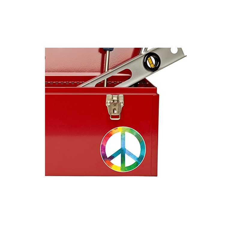 2 x 10cm Peace Vinyl Sticker Symbol Camper Van Badge