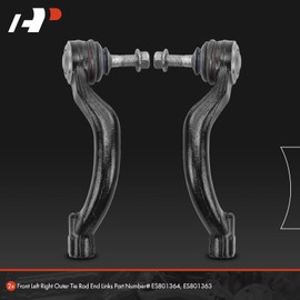 A-Premium 2 x Front Outer Tie Rod Ends, Compatible with Jaguar XJ8 2004-2009, XJR 2004-2009, XK 2007-2009, XKR 2007-2009, XKR-S 2012-2014, S-Type 2002-2008, Super V8 2005-2009, Vanden Plas 2004-2009