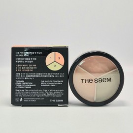 The Saem Cover Perfection Triple Pot Concealer 13g Dark Circle Cover Blemish Cover / 더샘 커버 퍼펙션 트리플 팟 컨실러13g 다크서클커버 잡티커버