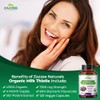 Zazzee USDA Organic Milk Thistle 30:1 Extract, 7500 mg Strength,