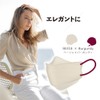 [シンズ] STYLEマスク Bicolor ベージュ×バーガンディ 30枚