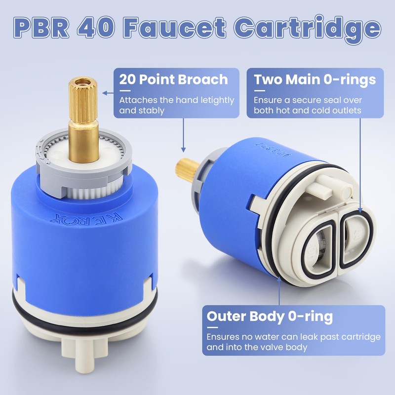 Kerox PBR 40 Faucet Cartridge, Cartridge Replacement Compatible with La