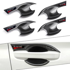 x xotic tech Exterior Door Handle Bowl Cover Trim, Carbon Fiber Pattern, Compatible with Honda Civic 11th Gen 2022 2023 2024 2025