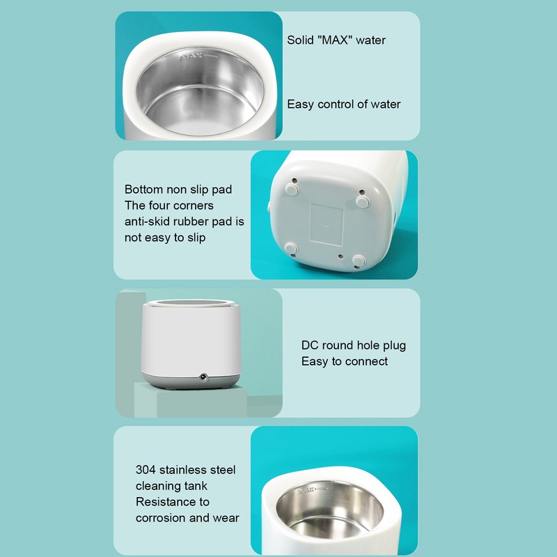 Ultrasonic Cleaning Machine Retainer Denture Glasses Quick Cleaner for Daily