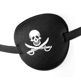 RSYHVG 2PSC Soft Comfortable Pirate Eye Pirate Eye Patch Mask Skull and Cross Bones with Adjustable Strap