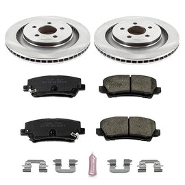 Autospecialty Power Stop KOE6812 Autospecialty Rear Replacement Brake Kit-OE Brake Rotors & Ceramic Brake Pads For Ford Mustang 2015-2022 [Vehicle Specific]