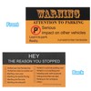 PATIKIL Bad Parking Cards Attention to Parking Cards, 100 Pack