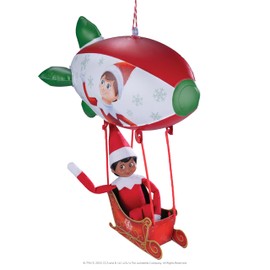 The Elf on the Shelf Polar Props Peppermint Blimp Ride - Limited 20th Anniversary Edition Elf Prop Set for High-Flying Elf Scenes - Scout Elf Not Included