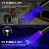 UV Flashlight 365nm & 395nm uv Light, Mini Powerful Rechargeable