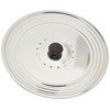 Crealys Easy Golden Splash Guard Lid Stainless Steel 32 x