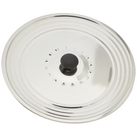 Crealys Easy Golden Splash Guard Lid Stainless Steel 32 x 32 x 3 cm