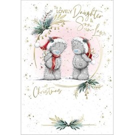 Me To You Bear Daughter & Son In Law Christmas Card