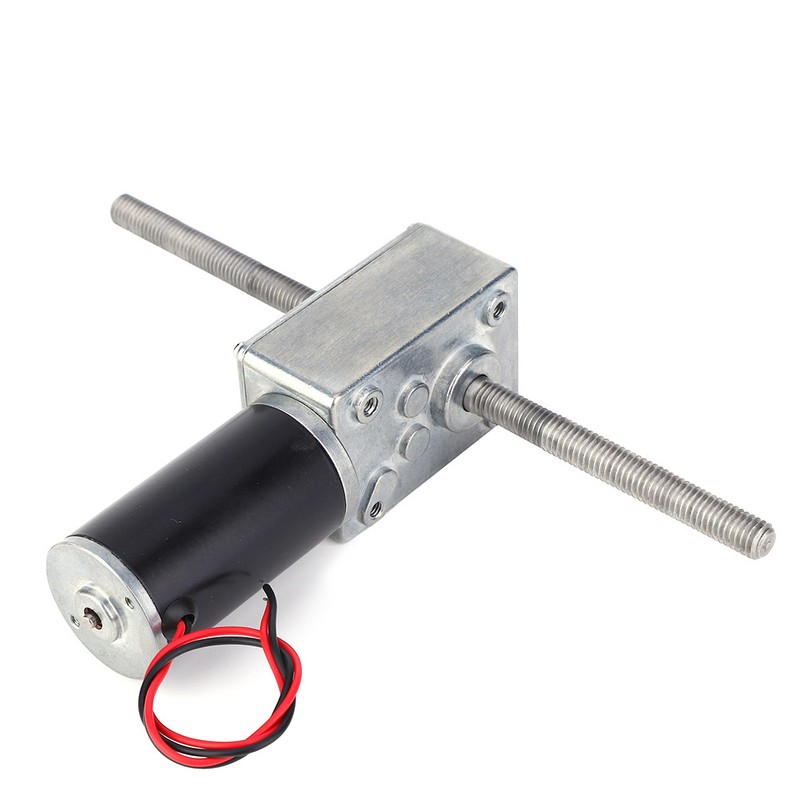 24V Dual Shaft Metal Gearbox Turbo Worm Speed Reduction Gear