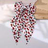 Cherry Bow Hair Clips Fruit Cherries Bowknot Scarf Cherry Print