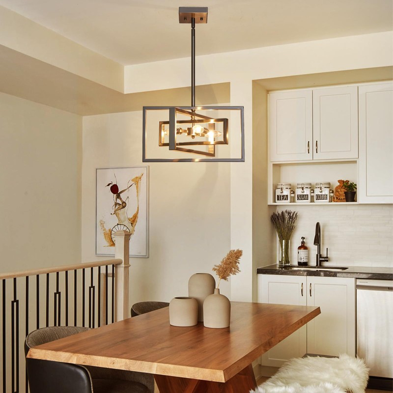 Majhoiw Modern Brushed Nickel Ceiling Light Fixture Modern 3 Lights