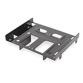 Ewent ew7002 Bracket Adapter for 4 BAY 2.5 "or 1 HDD 3.5" + 2 hdd/SSD 2.5 "HDD/SSD PC Slot, 5.25, Screws Included, Black