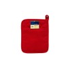 Home Collection Red Polyester/Rubber Pot Holder, 2 Pack - Heat