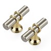Ravinte Decor 30 Pack Brushed Nickel Cabinet Knobs - Gold