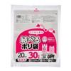 Core C-001 Tiable Plastic Bags, Translucent, 1.8 gal (30 L),