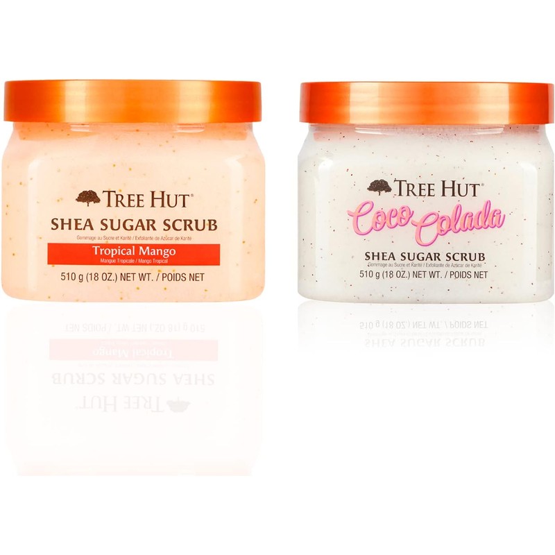 Tree Hut Set 2 Exfoliantes Corporales Mango Tropical Coco Colada